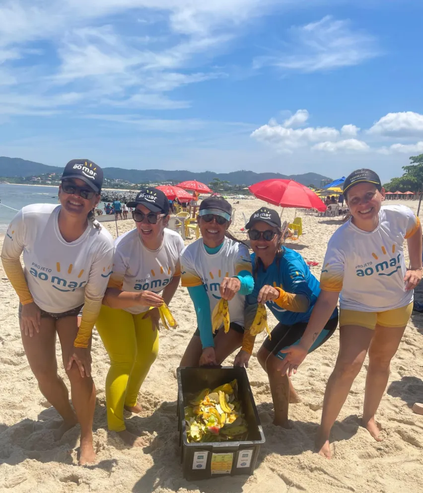Momento registrado em um evento do Projeto Ao Mar
